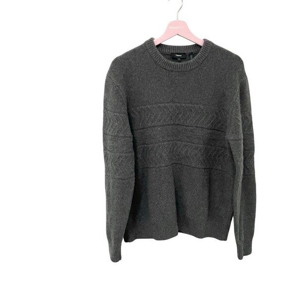 Theory Jimmy Wool Cashmere Sweater In Pestle Grey Size M - Picture 1 of 7